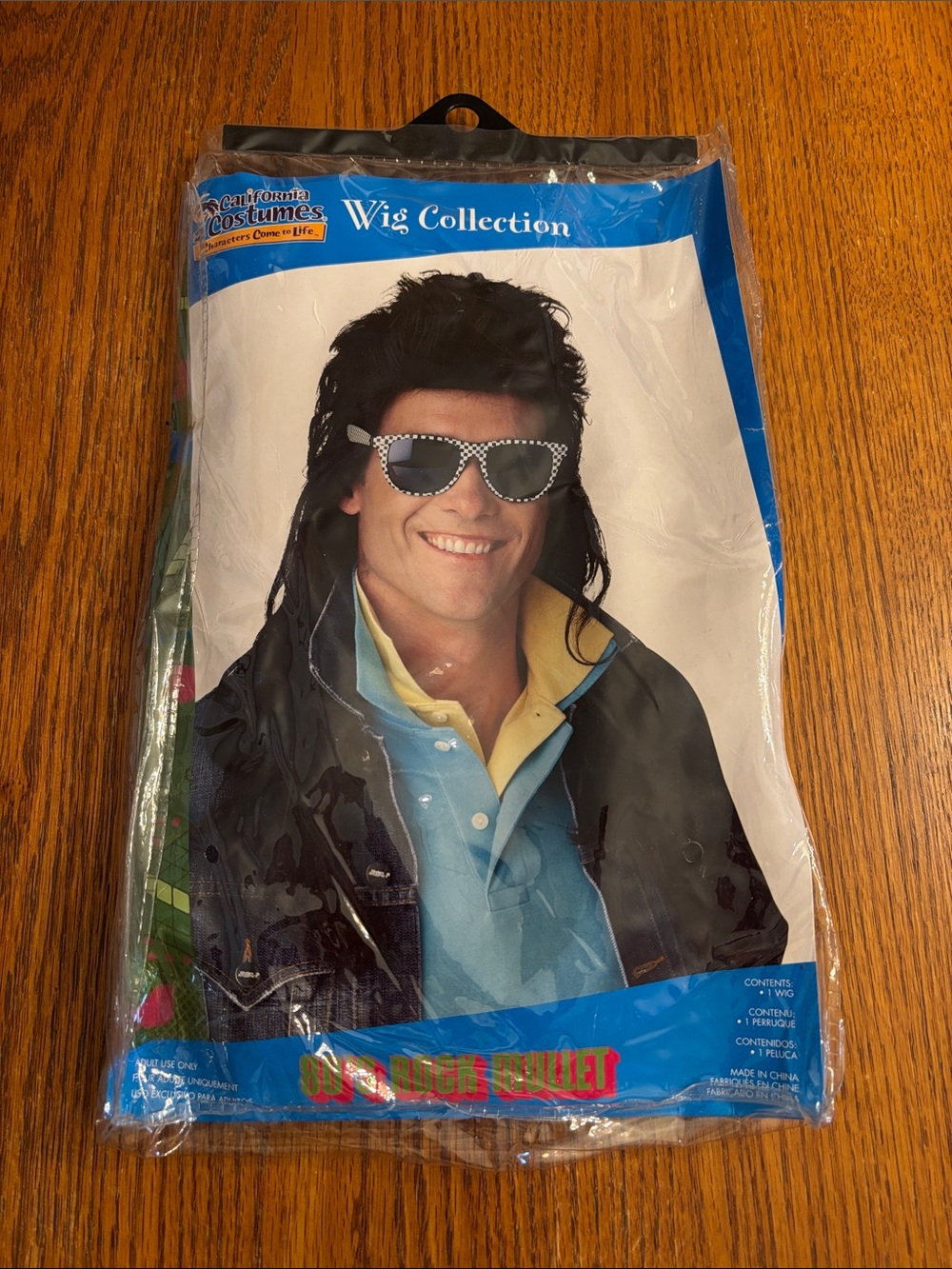 California Costumes Black 80’s Mullet Wig